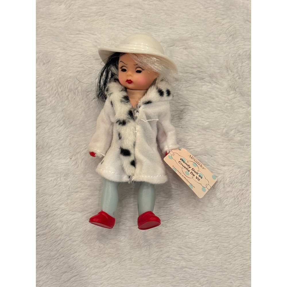 Madame Alexander 2004 McDonalds Wendy Doll as Cruella De Vil Disney‎ 5 inch